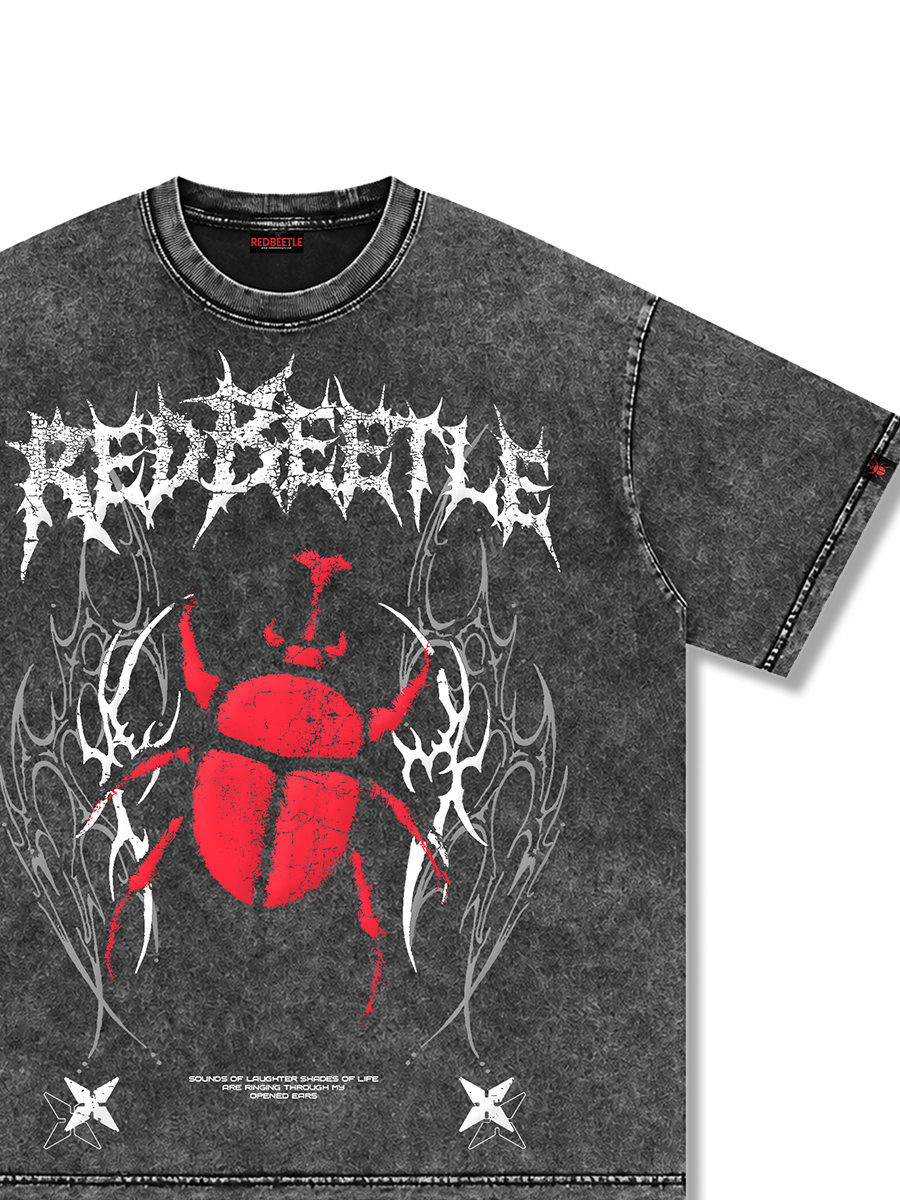 RedBeetle Acid Wash Oversize T-shirt