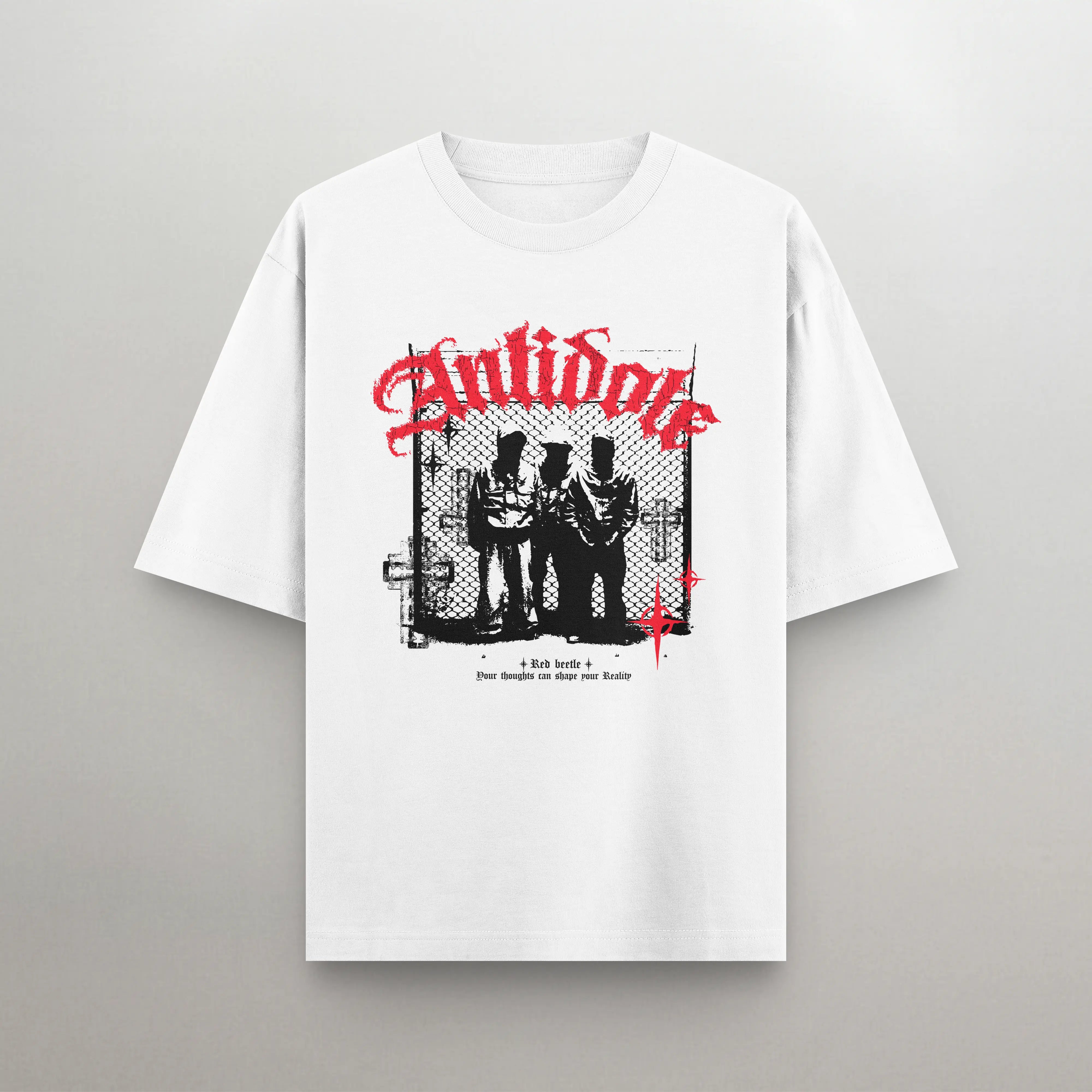 Antidote Oversized T-Shirt Red Beetle