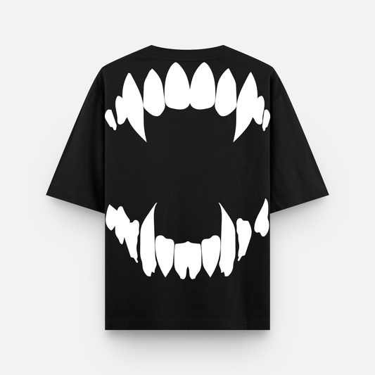 VAMPIRE GLOWING TEETH Oversized T-shirt