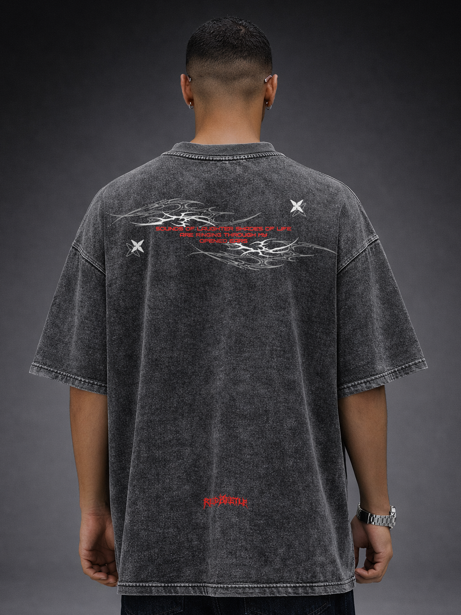 RedBeetle Acid Wash Oversize T-shirt