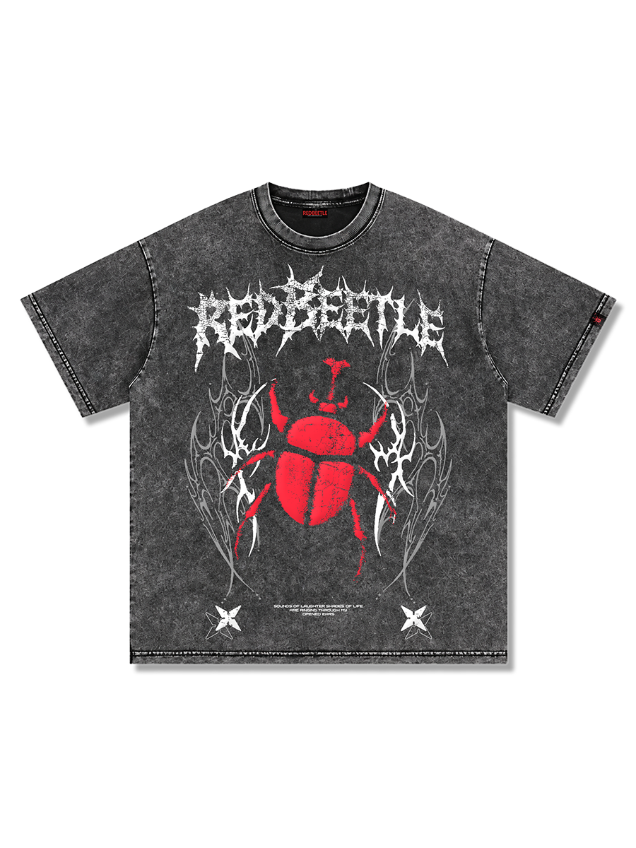 RedBeetle Acid Wash Oversize T-shirt