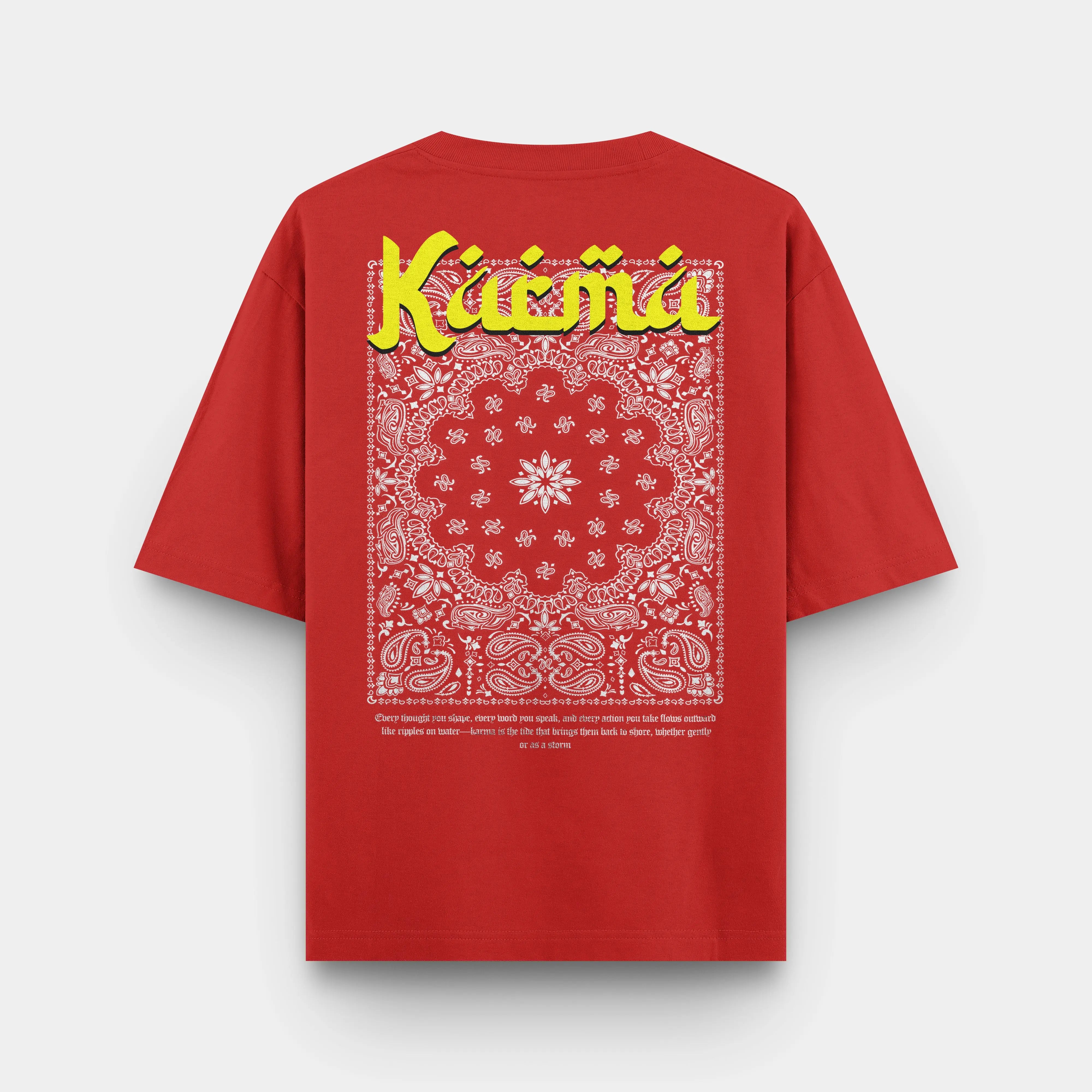 Karma Oversized T-Shirt Red Beetle