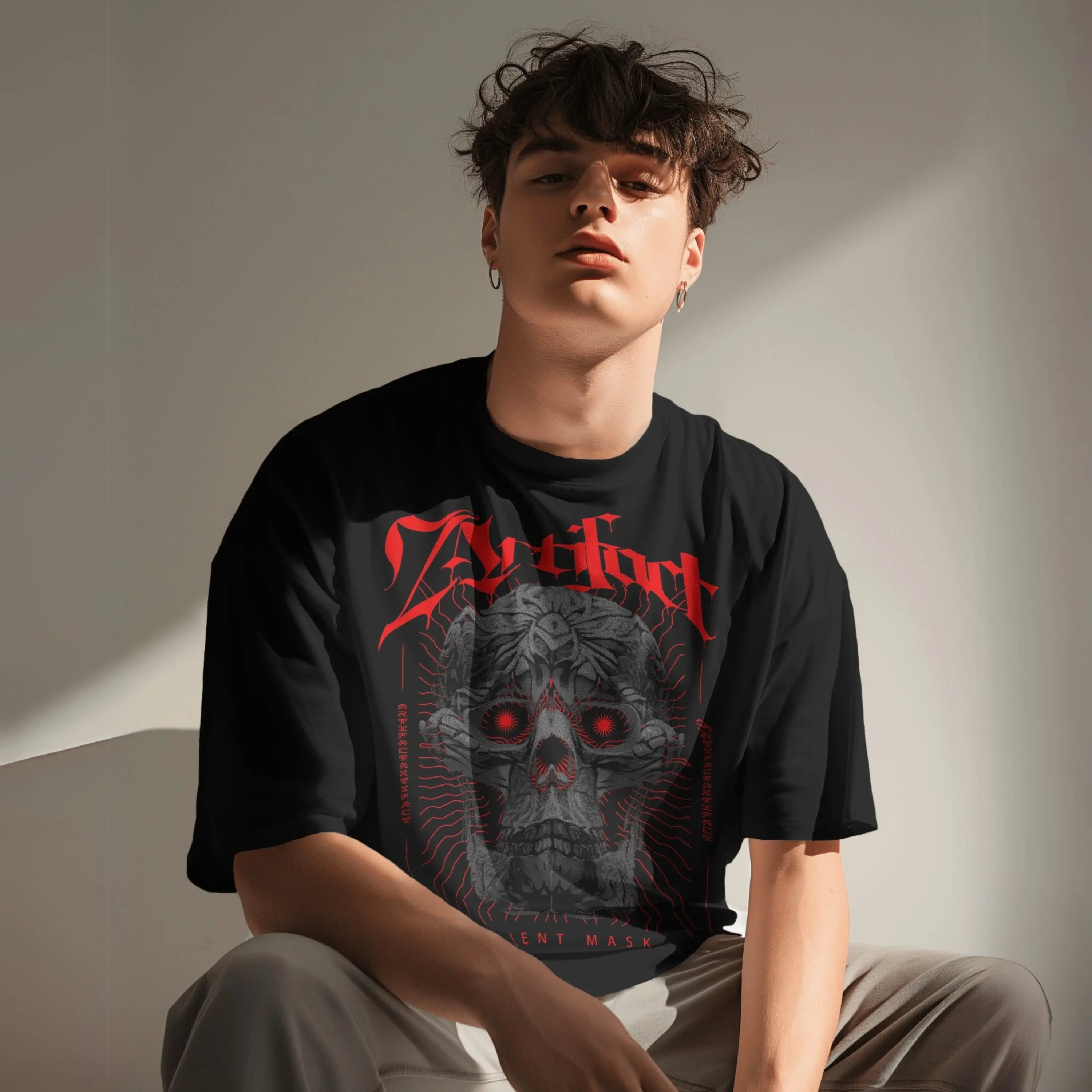 Artifact Oversized T-Shirt Red Beetle