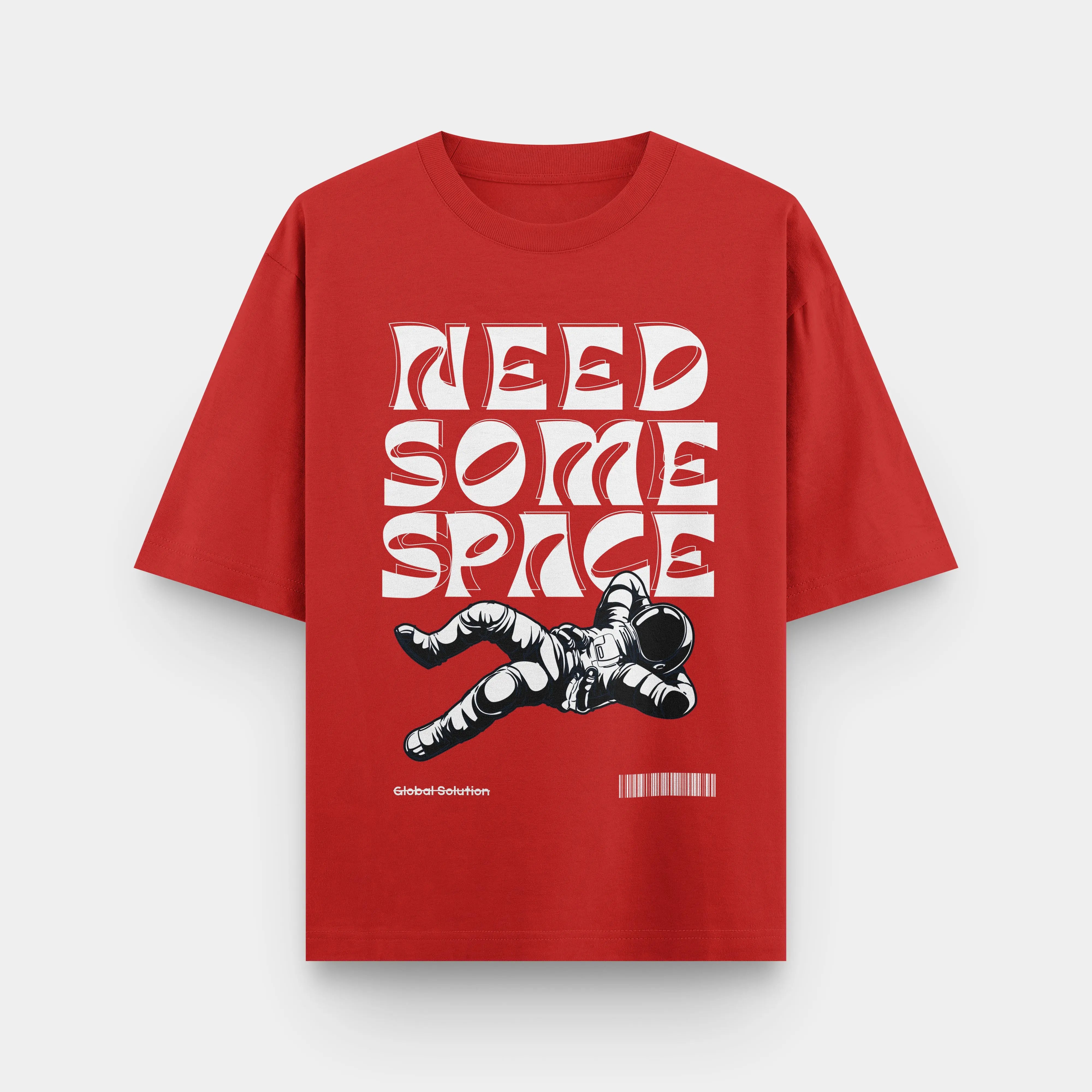 Need Some Space Oversized T-Shirt Red Beetle