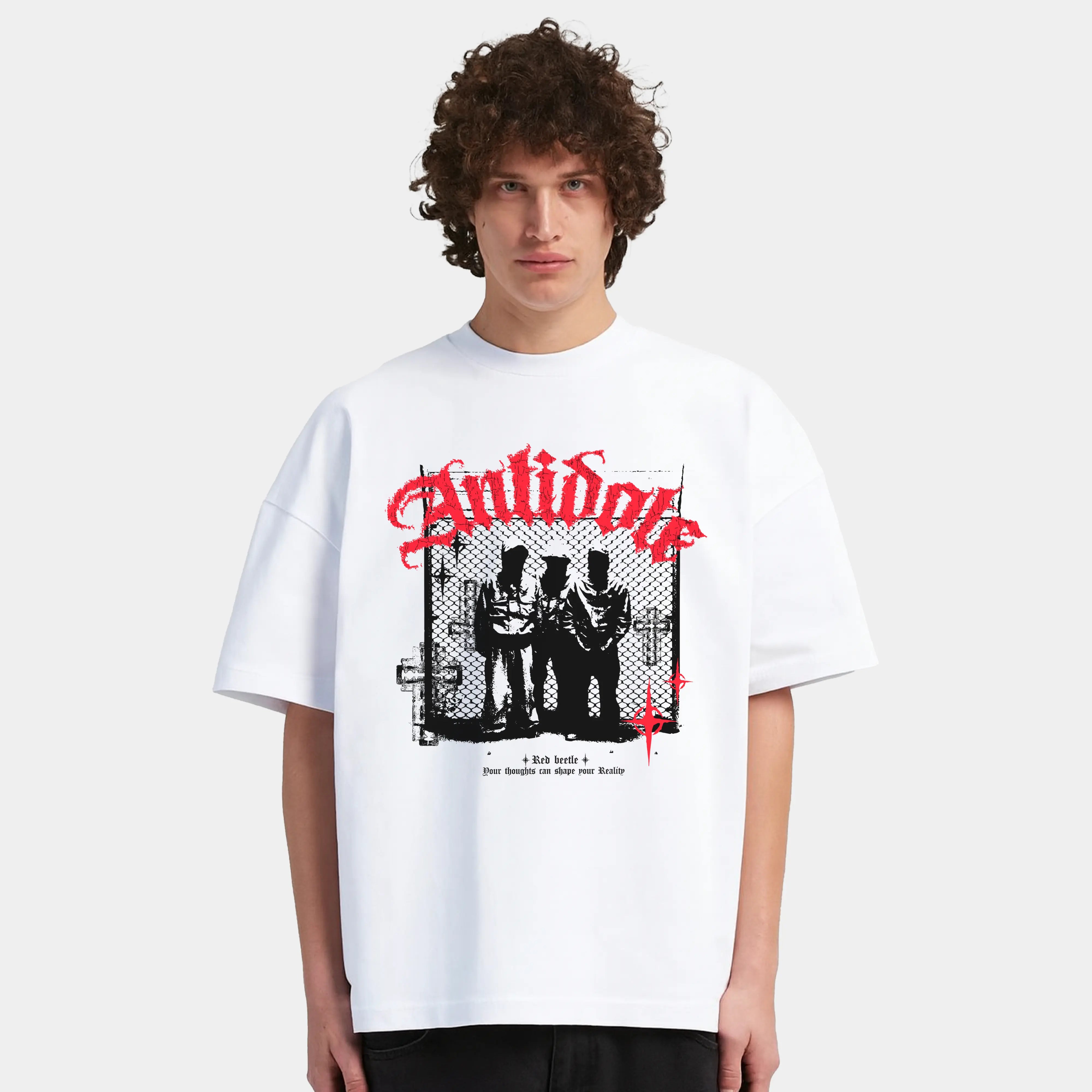 Antidote Oversized T-Shirt Red Beetle